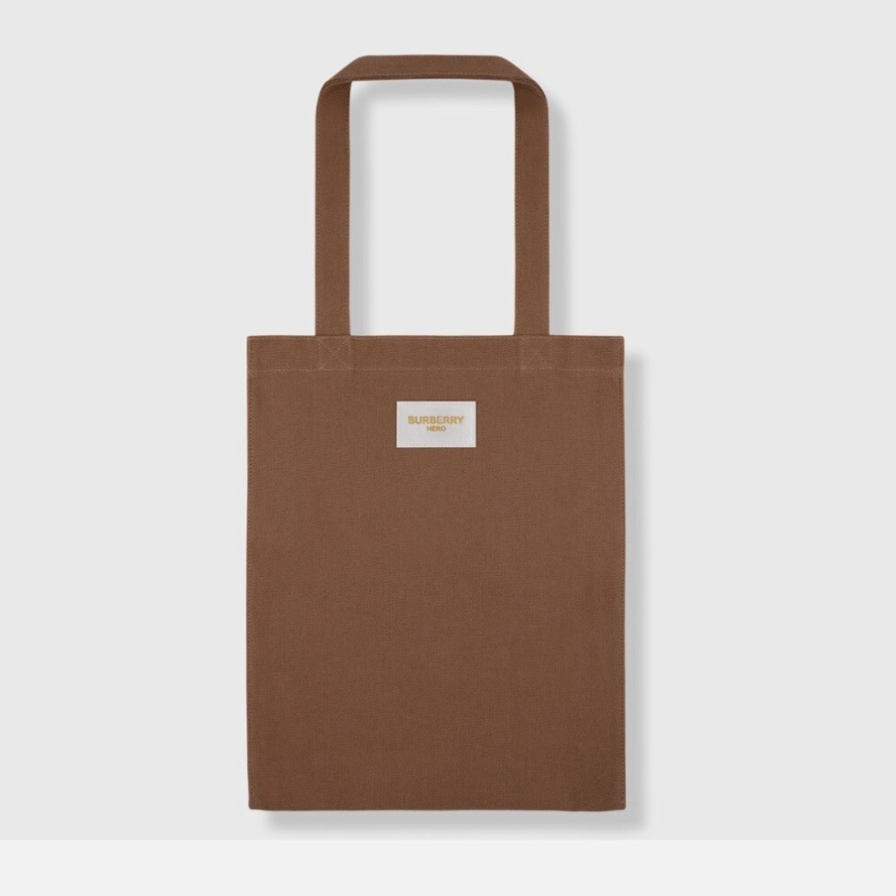 Burberry Tan Canvas Tote, New in Packaging